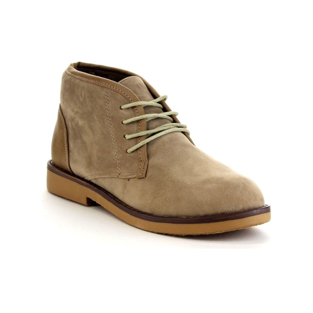 Bella Marie Marcy-11 Women's Soft Lace Up Chukka Boots, Color: Taupe, Size 7 US